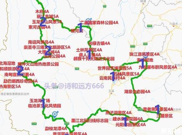 云南5日游线路安排_云南5日游线路安排图